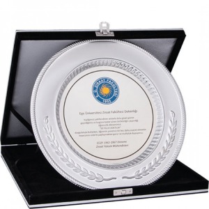 25cm Gümüş Tabak Plaket