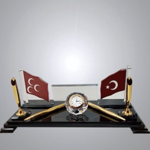 Türkiye Bayraklı Kristal Masa İsimliği
