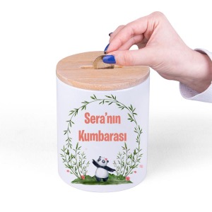 Porselen Kumbara - Kutulu